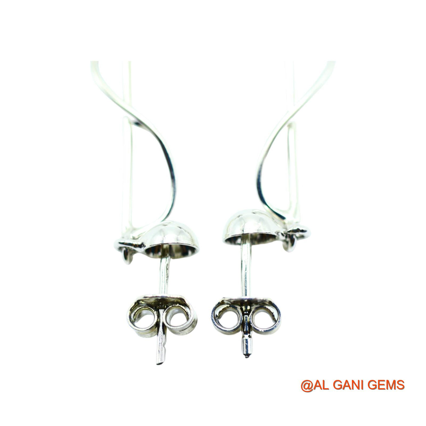 Sterling Silver Natural Garnet Mother Drop Dangle Artisan Earrings SE-1