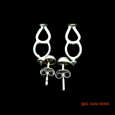 Natural White Rainbow Moonstone Dangle Hook Crown Chakra Earrings Sterling Silver SE-20