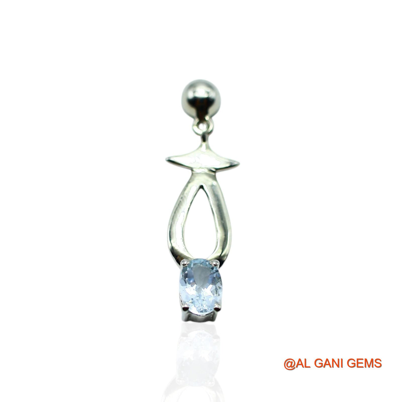 925 Sterling Silver Aquamarine Gemstone Mother Bezel Drop Boho Earrings SE-25