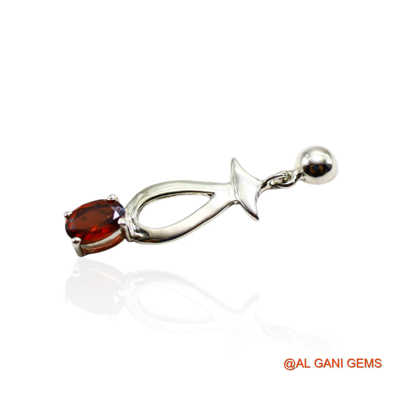 Faceted Garnet Stone 925 Silver January Birth Drop Antique Earrings SE-27