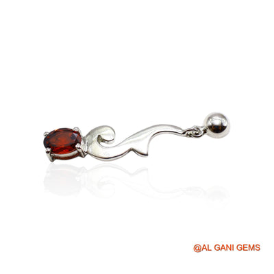 Natural Garnet Bezel Hook Dangle Mother Earrings 925 Sterling Silver SE-28