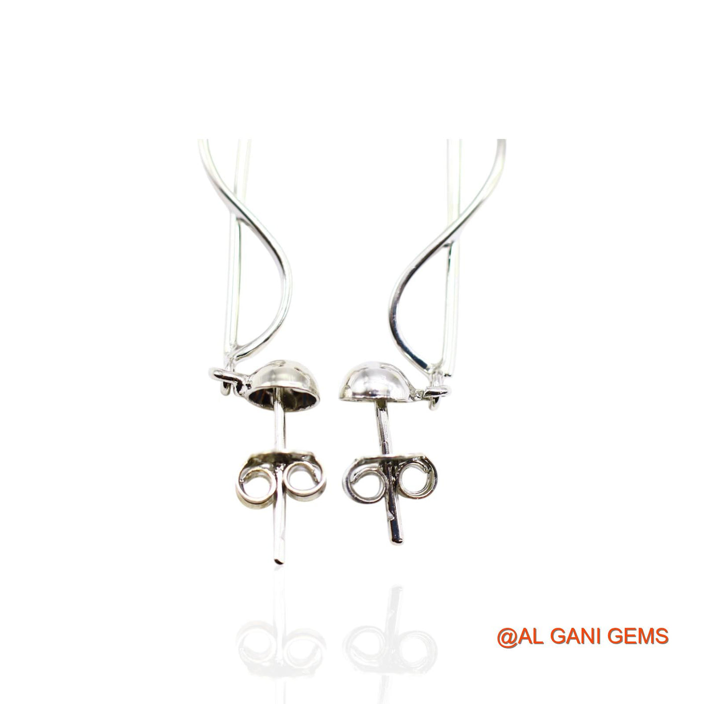 925 Sterling Silver Garnet Gemstone Mother Drop Dangle Hook Earrings SE-29