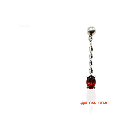 925 Silver Garnet Stone Engagement Boho Dangle Anniversary Earrings SE-30