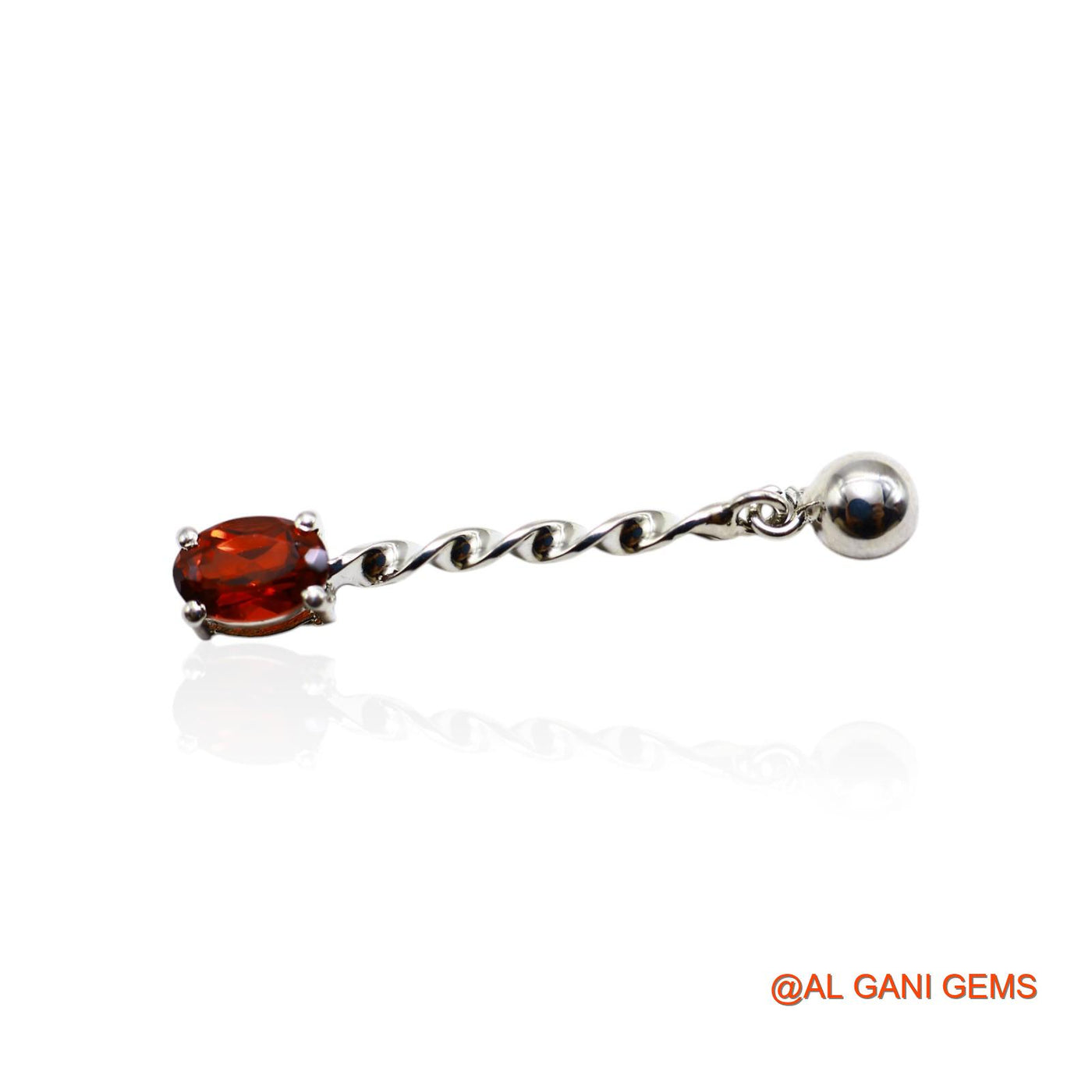 925 Silver Garnet Stone Engagement Boho Dangle Anniversary Earrings SE-30