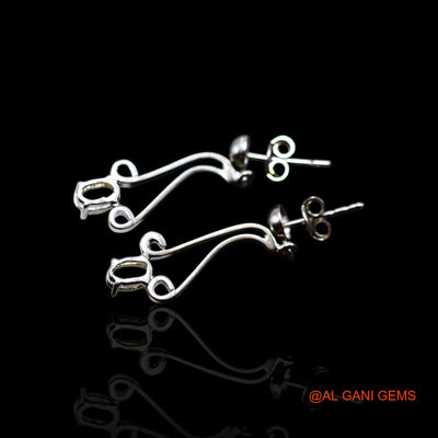 925 Sterling Silver Ethiopian Fire Opal Gemstone Dangle Drop Hook Bezel Earrings SE-35