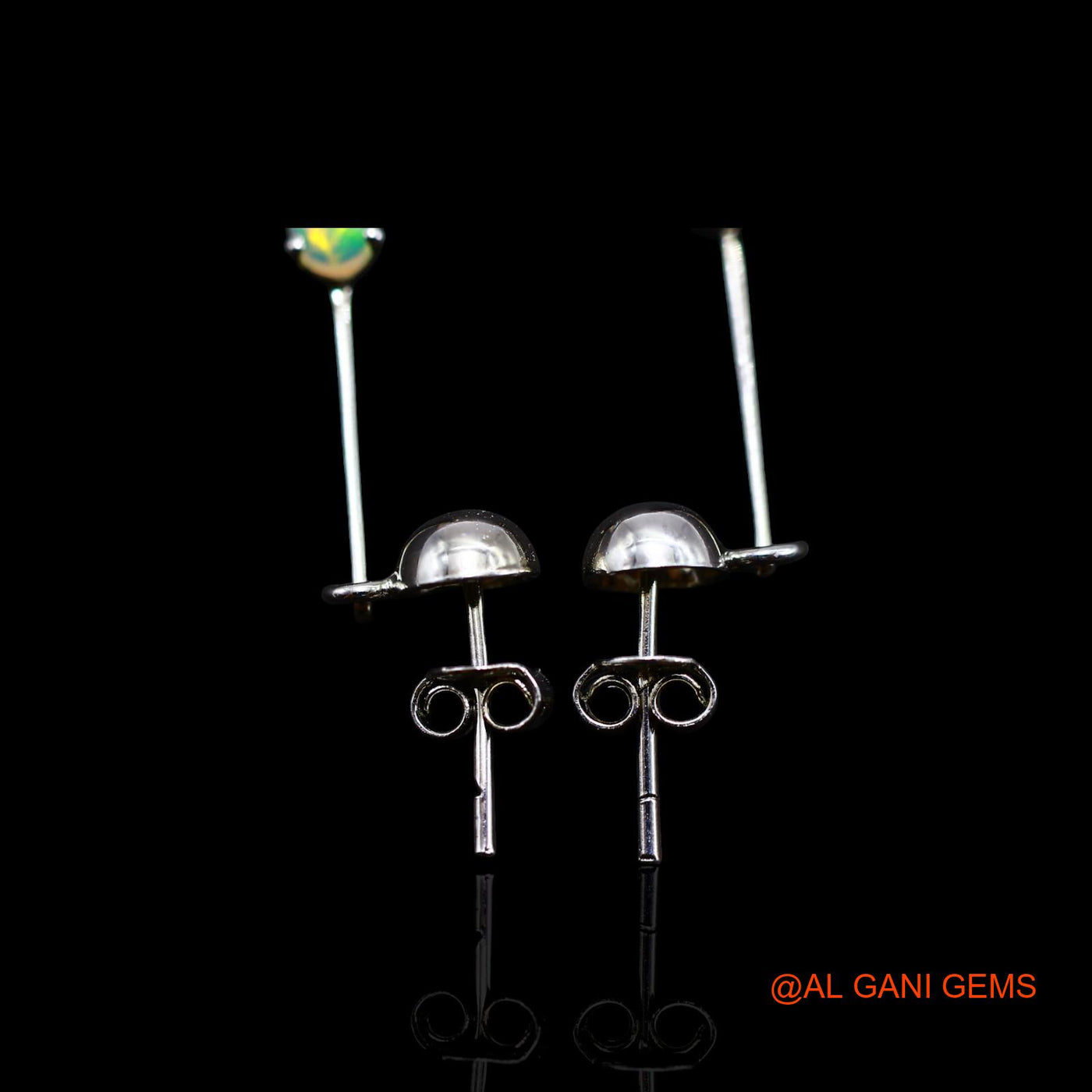 925 Sterling Silver Ethiopian Fire Opal Stone Zircon Dangling Engagement Earrings SE-36