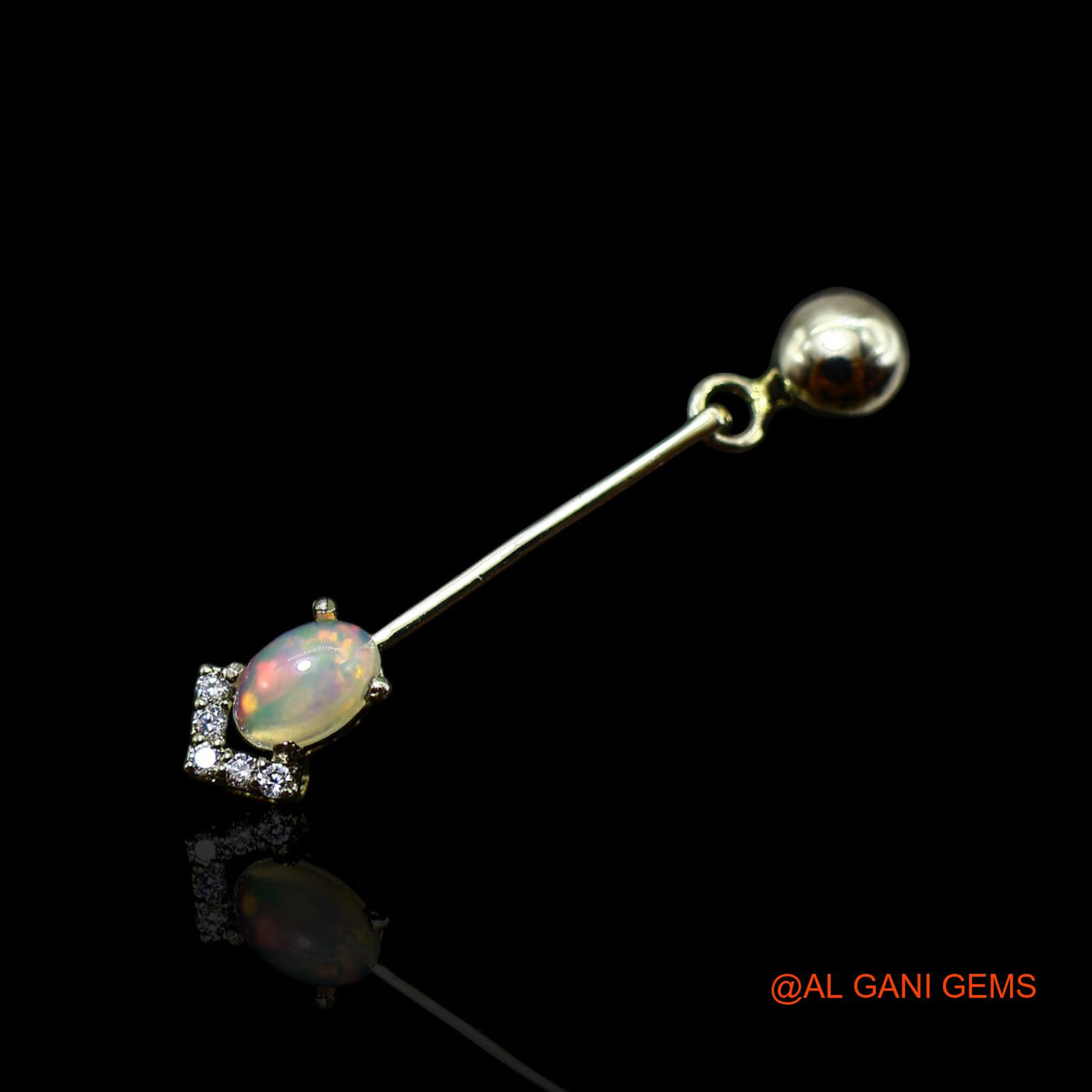 925 Sterling Silver Natural Ethiopian Fire Opal Zircon Dangle Celestial Earrings SE-37