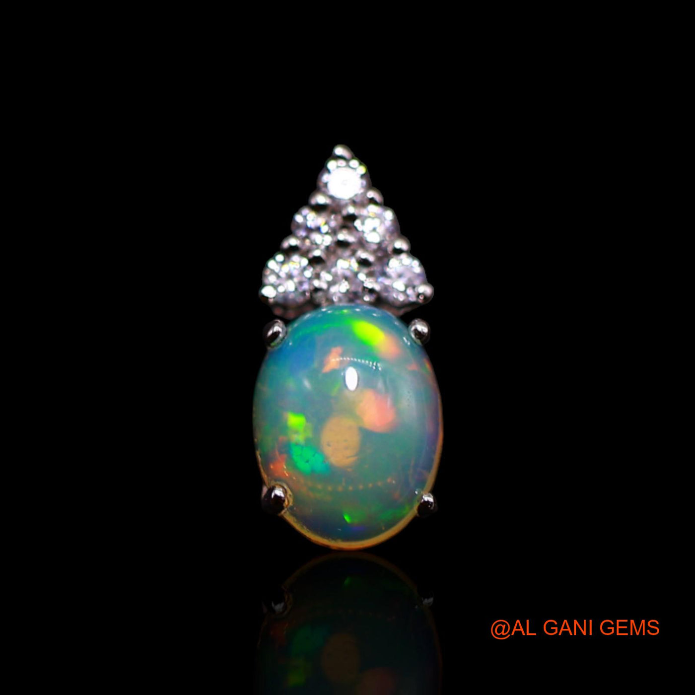Ethiopian Fire Opal Gemstone Zircon 925 Silver Bezel Wedding Dangle Hook Earrings SE-39