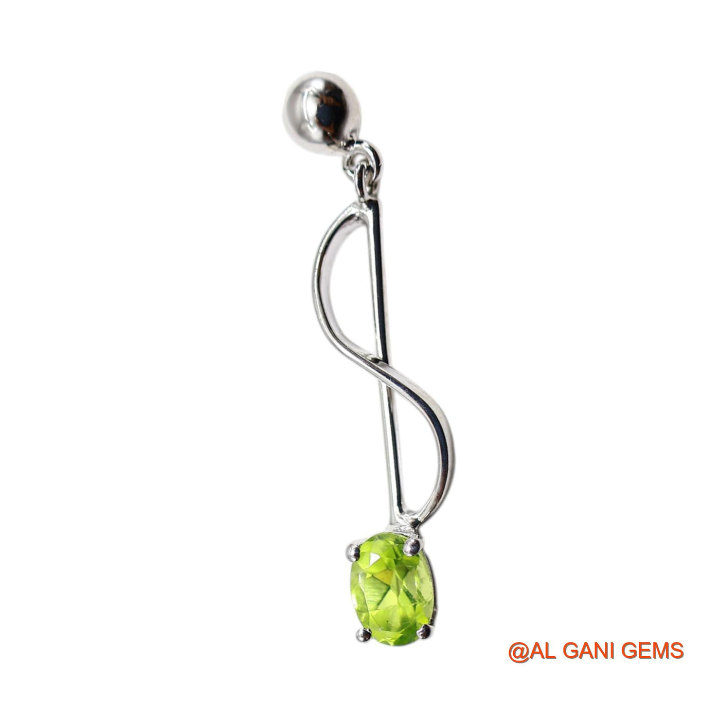 Faceted Peridot Gemstone Sterling Silver Dangle Bezel Boho Earrings SE-49