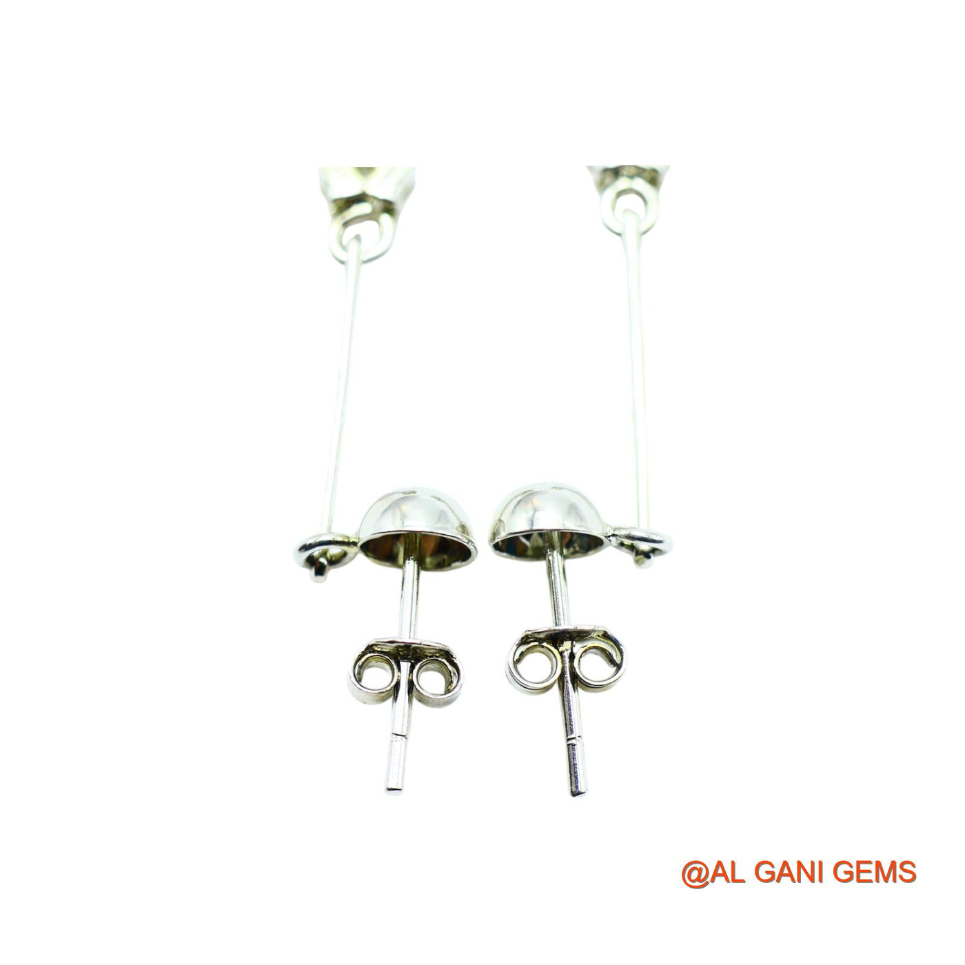 August Birth Natural Peridot Drop Dangle Earrings Sterling Silver SE-5