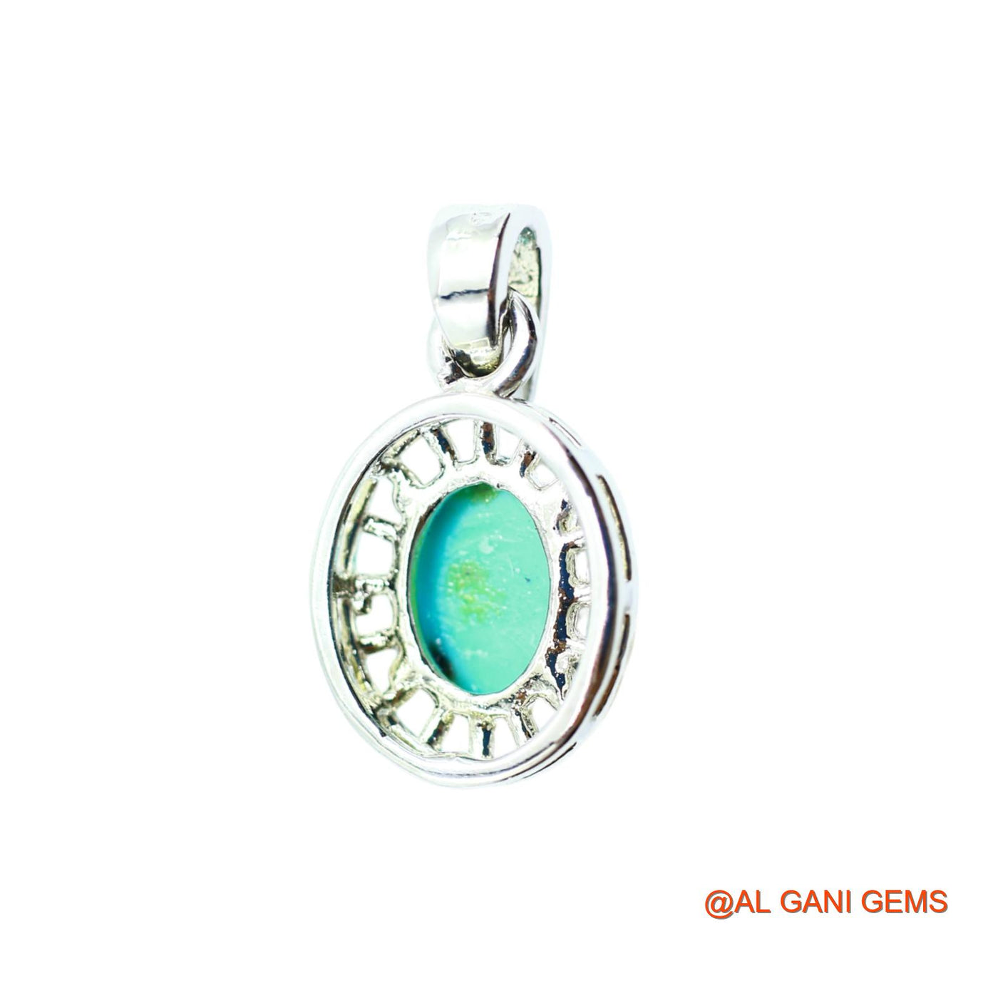 Sterling Silver Turquoise Stone Birthday Engagement Mother Boho Pendant SP-19