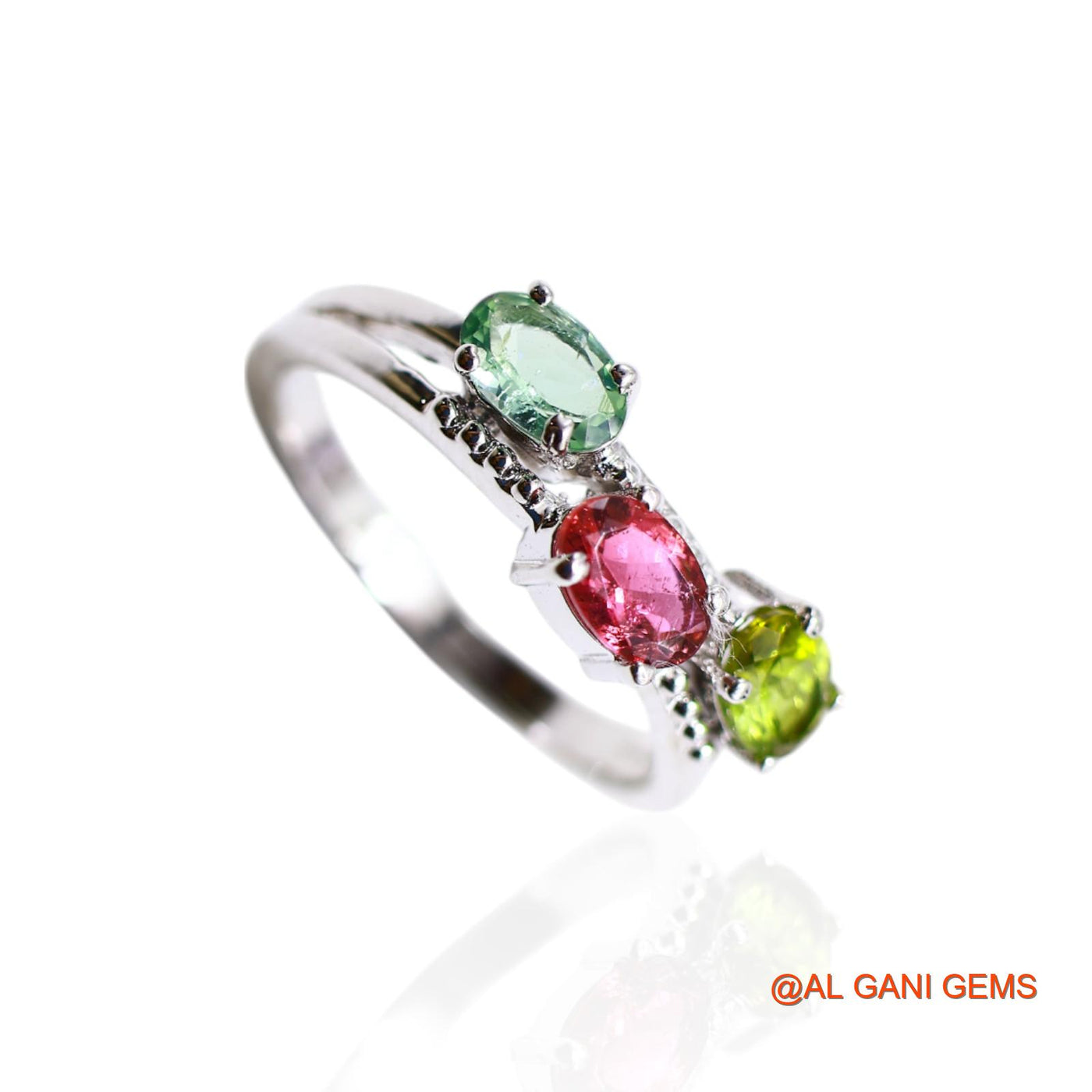 Root Chakra Tourmaline Stone Promise Solitaire Ring 925 Sterling Silver SR-31