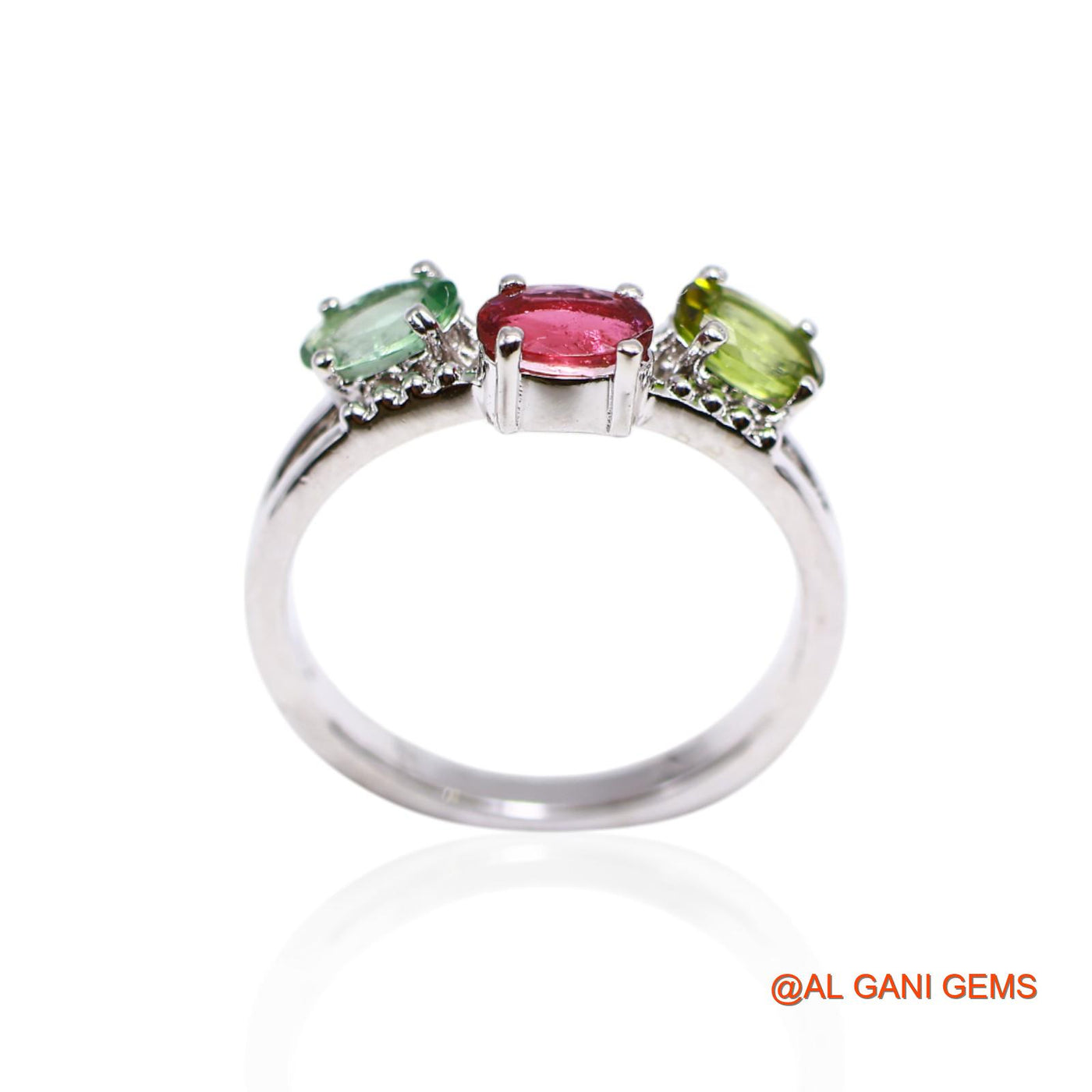 Root Chakra Tourmaline Stone Promise Solitaire Ring 925 Sterling Silver SR-31