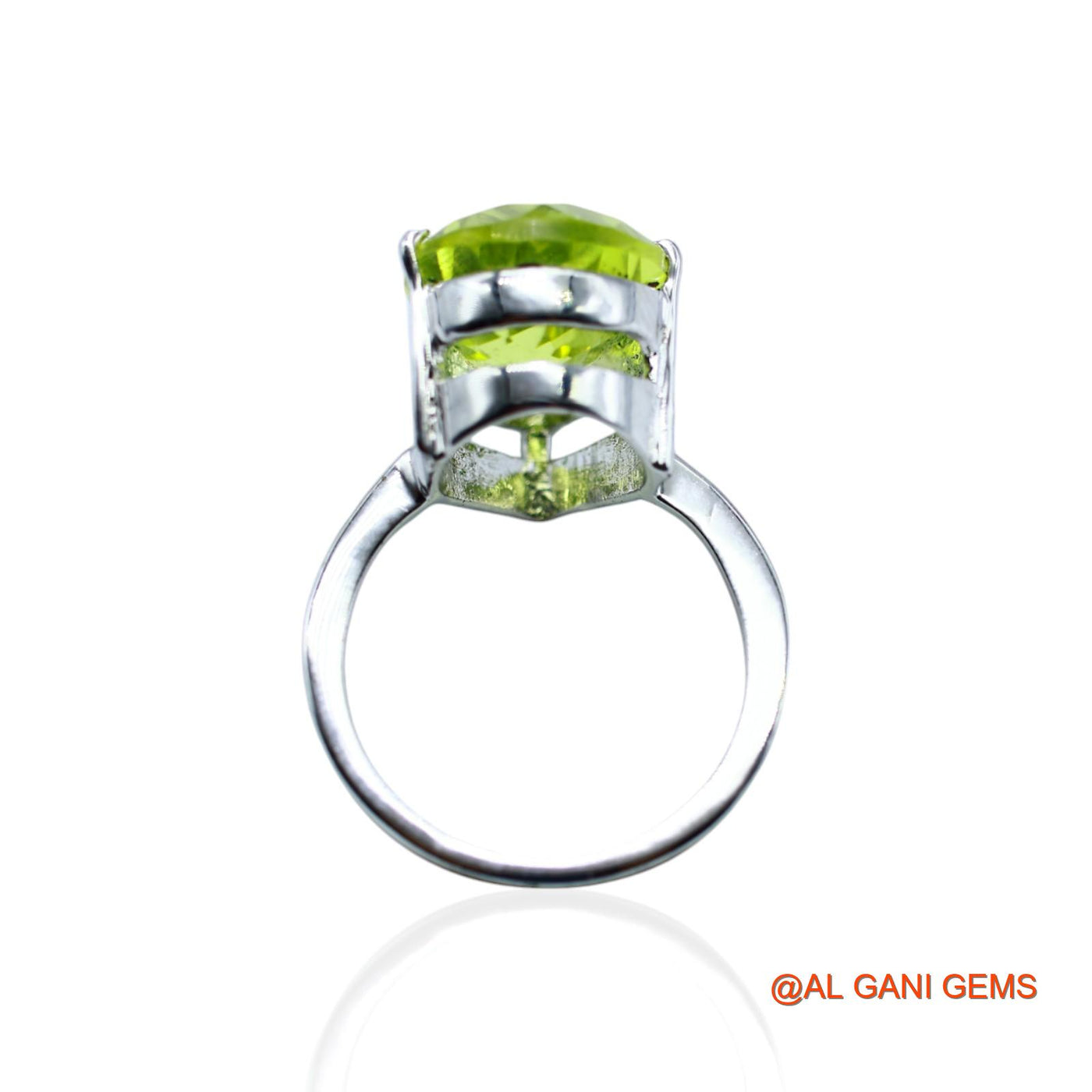 925 Sterling Silver Natural Lemon Topaz Solitaire Friend Gift Dainty Ring SR-8