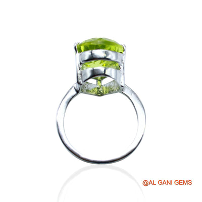 925 Sterling Silver Natural Lemon Topaz Solitaire Friend Gift Dainty Ring SR-8