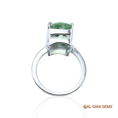 Faceted Amethyst Stone Promise Solitaire Crown Chakra Ring 925 Silver SR-9