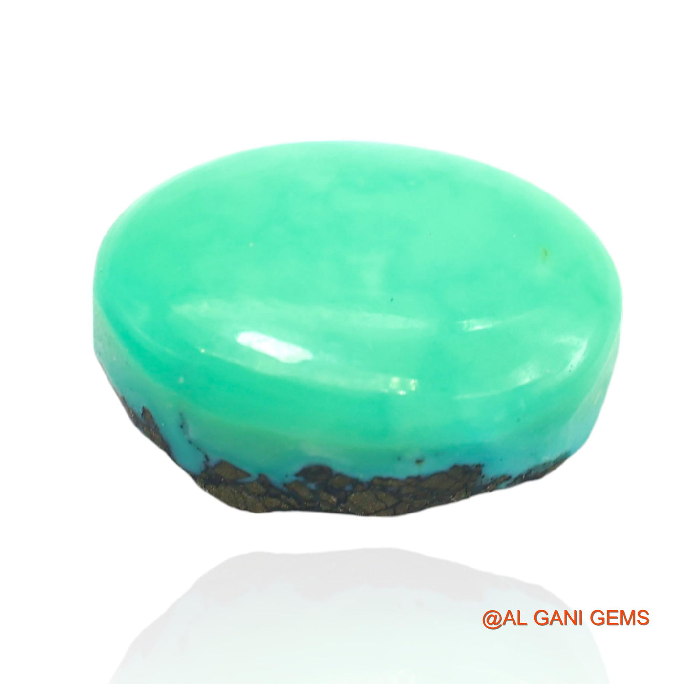 13.00 Cts Unheated Arizona Turquoise Loose Gemstone Oval Cabochon Natural 17x12x7 mm T-102