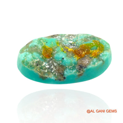 12.00 Cts Natural Arizona Turquoise Oval Cabochon Loose Gemstone For Jewelry 19x11x7 mm T-105