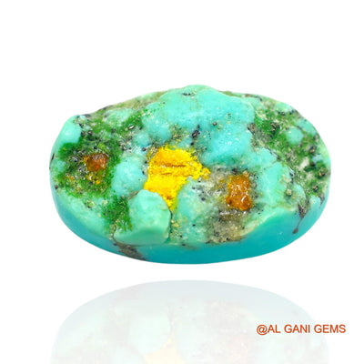 11.00 Cts Natural Arizona Turquoise Loose Gemstone Oval Cabochon 18x11x6 mm T-108