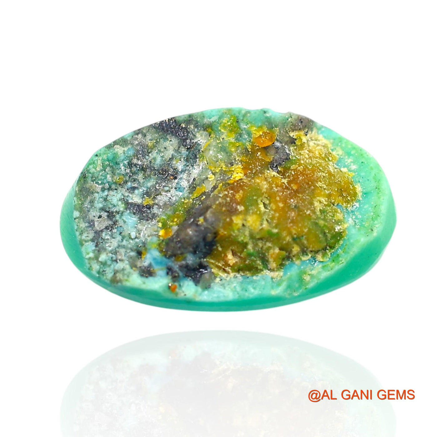 Natural Untreated Turquoise Loose Gemstone Oval Cabochon From Arizona 10.00 Cts 18x11x6 mm T-115