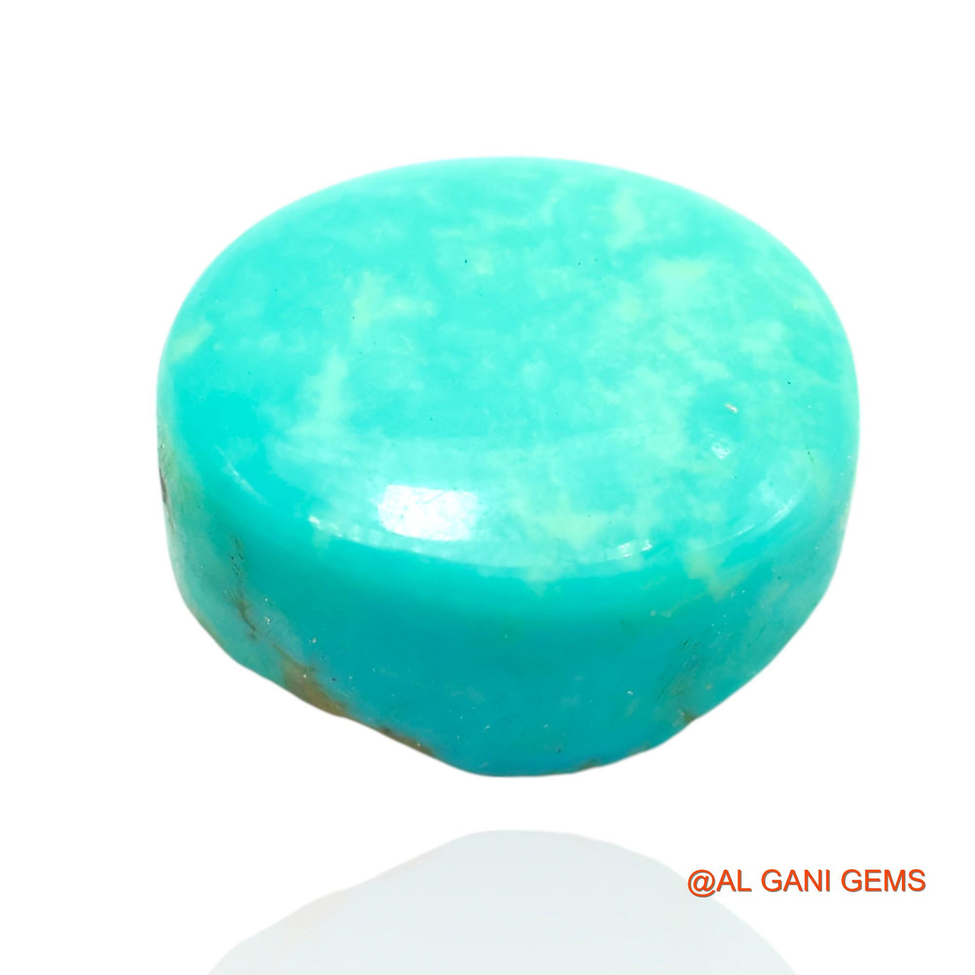 19.00 Cts Natural Arizona Turquoise Oval Cabochon Loose Gemstone For Jewelry 16x13x9 mm T-119