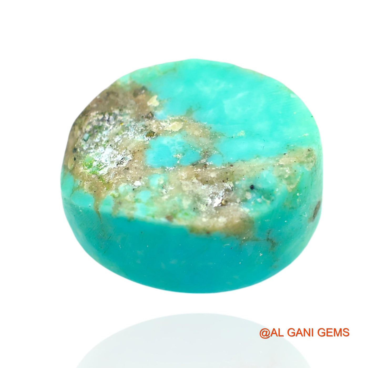 19.00 Cts Natural Arizona Turquoise Oval Cabochon Loose Gemstone For Jewelry 16x13x9 mm T-119