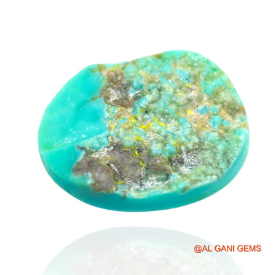 Natural Untreated Turquoise Loose Gemstone Oval Cabochon From Arizona 22.00 Cts 22x18x6 mm T-11
