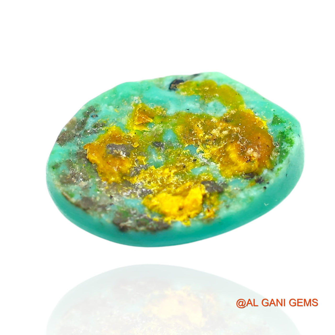 11.00 Cts Natural Arizona Turquoise Loose Gemstone Oval Cabochon 17x13x6 mm T-120