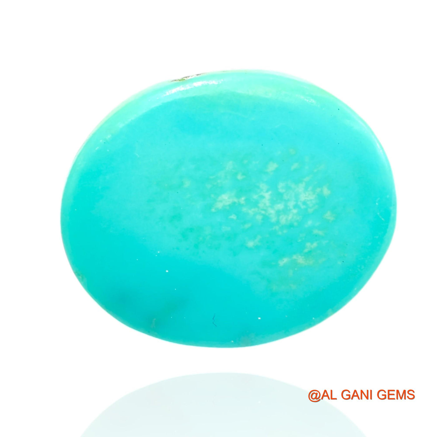 10.00 Cts Unheated Arizona Turquoise Loose Gemstone Oval Cabochon Natural 16x13x6 mm T-126