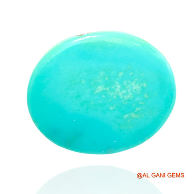 10.00 Cts Unheated Arizona Turquoise Loose Gemstone Oval Cabochon Natural 16x13x6 mm T-126