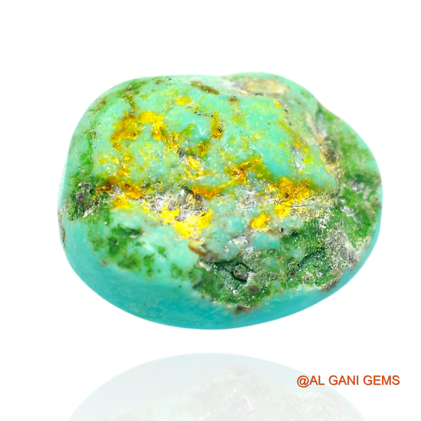 10.00 Cts Unheated Arizona Turquoise Loose Gemstone Oval Cabochon Natural 16x13x6 mm T-126