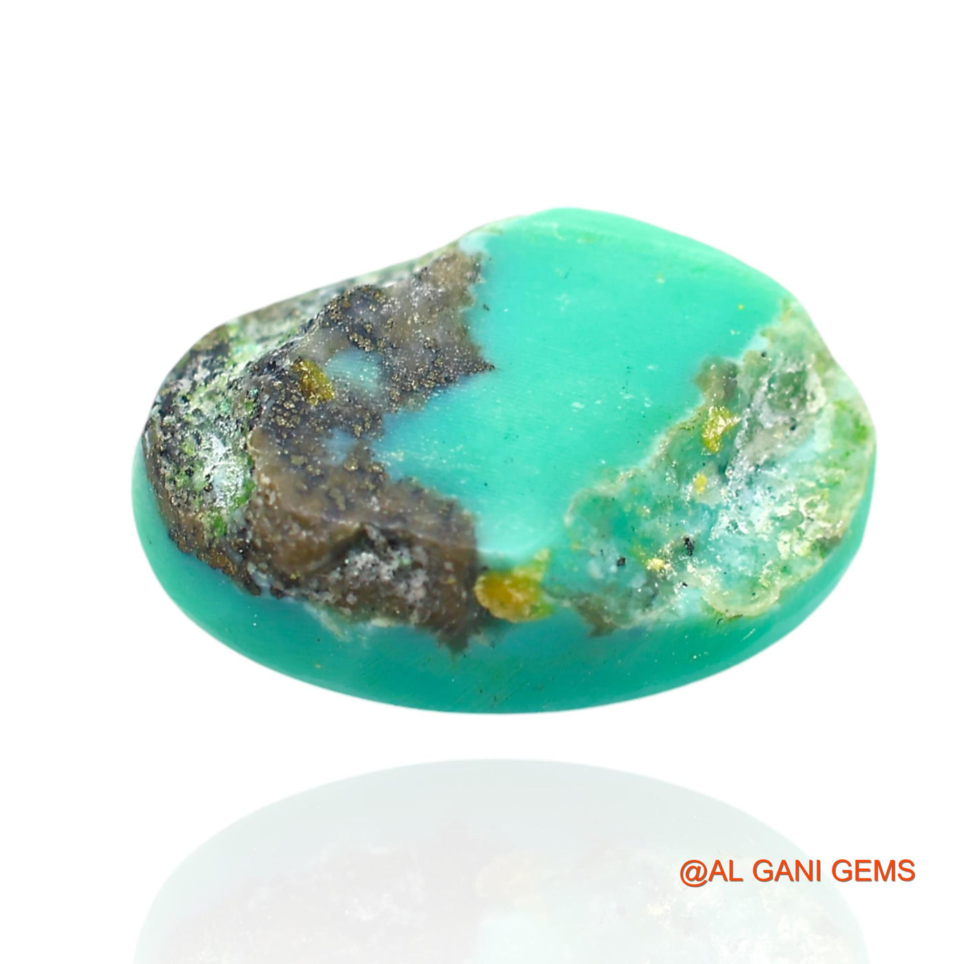10.00 Cts Natural Arizona Turquoise Loose Gemstone Oval Cabochon 17x11x6 mm T-127