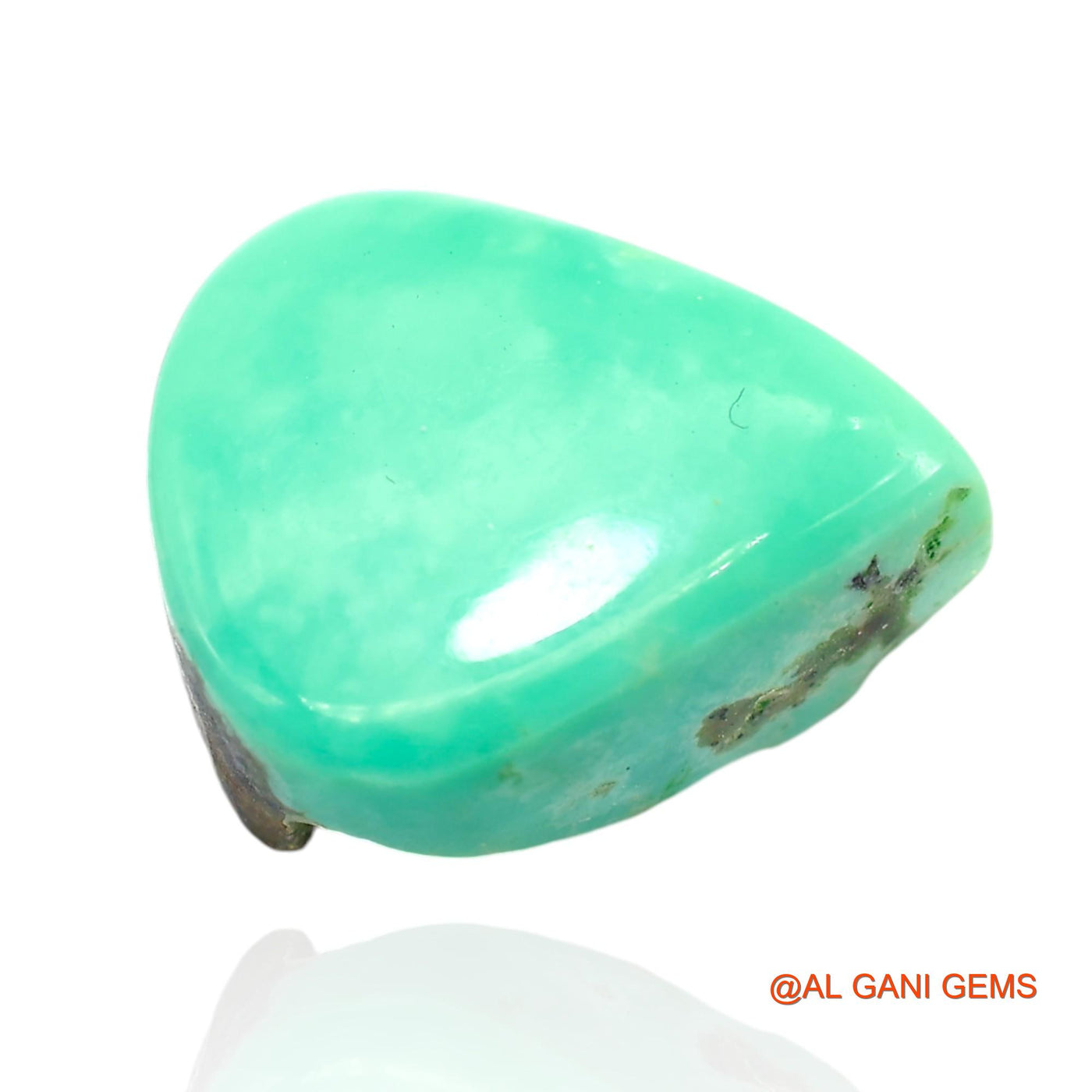 13.00 Cts Natural Arizona Turquoise Loose Gemstone Pear Cabochon 16x13x8 mm T-129