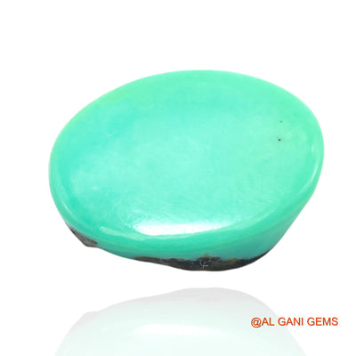 11.00 Cts Unheated Arizona Turquoise Loose Gemstone Oval Cabochon Natural 16x12x6 mm T-131