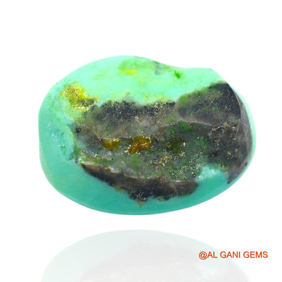 11.00 Cts Unheated Arizona Turquoise Loose Gemstone Oval Cabochon Natural 16x12x6 mm T-131