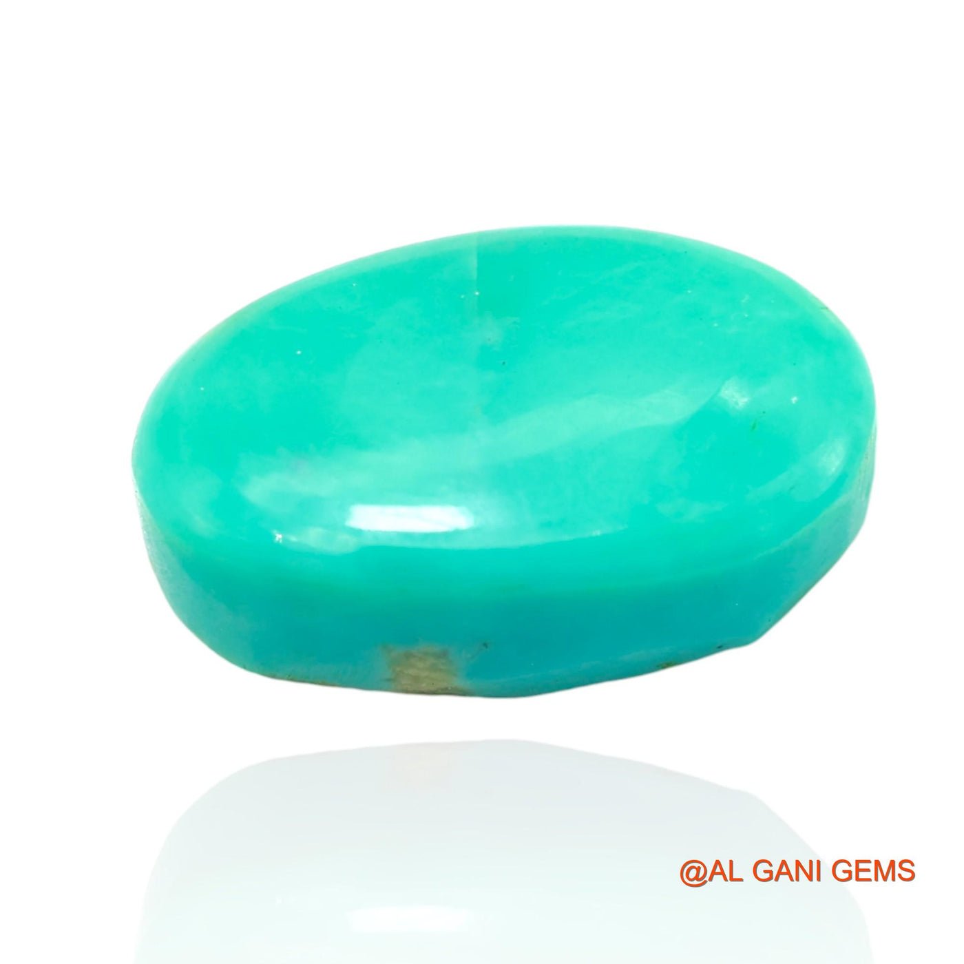 10.00 Cts Unheated Arizona Turquoise Loose Gemstone Oval Cabochon Natural 17x10x6 mm T-134