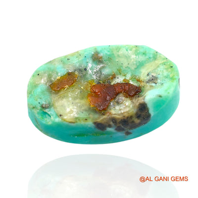 10.00 Cts Unheated Arizona Turquoise Loose Gemstone Oval Cabochon Natural 17x10x6 mm T-134