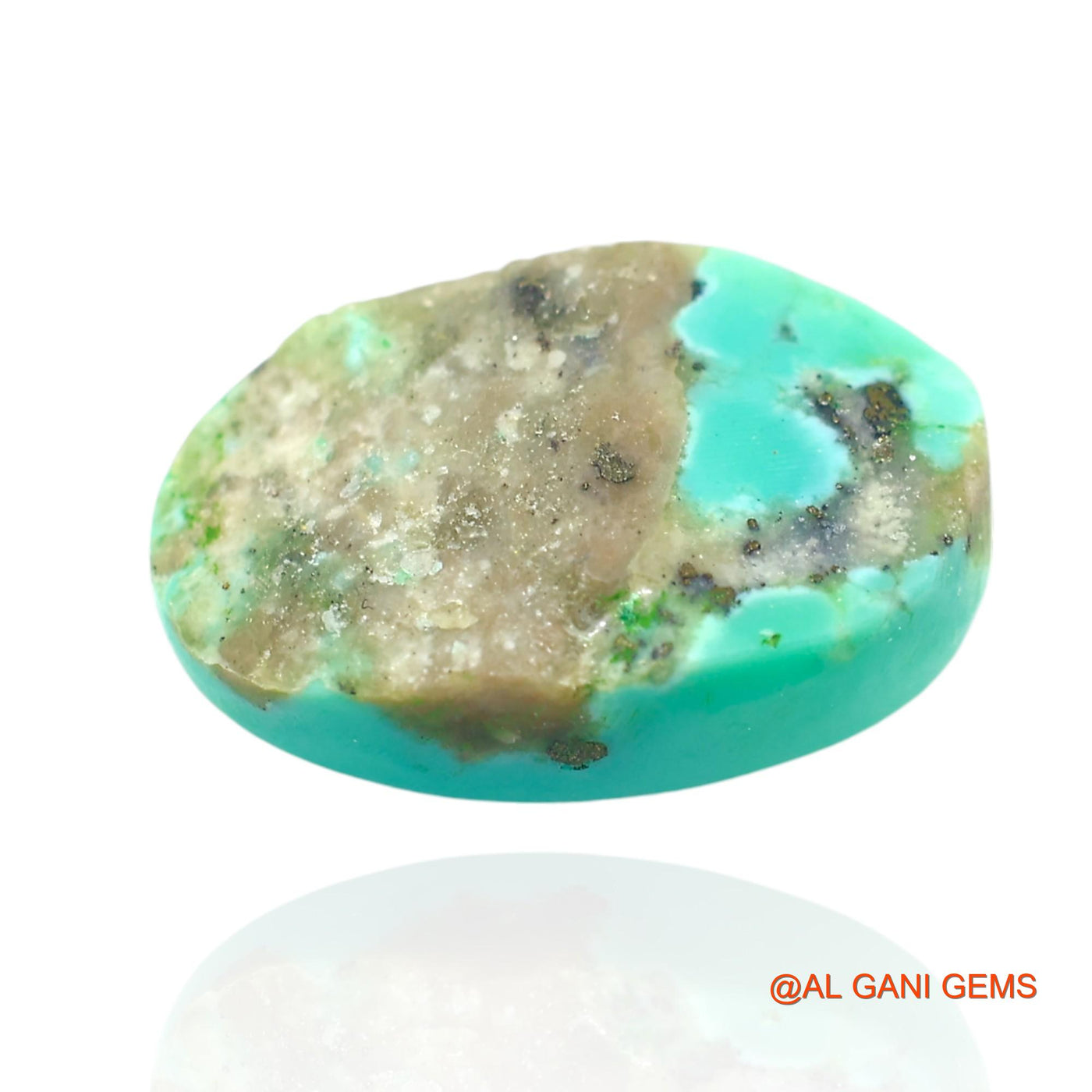 9.00 Cts Natural Arizona Turquoise Oval Cabochon Loose Gemstone For Jewelry 17x10x5 mm T-135