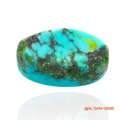 Natural Untreated Turquoise Loose Gemstone Oval Cabochon From Arizona 12.00 Cts 18x10x8 mm T-136