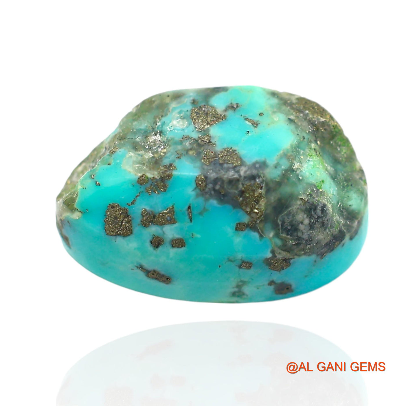 14.00 Cts Natural Arizona Turquoise Loose Gemstone Oval Cabochon 17x10x8 mm T-137
