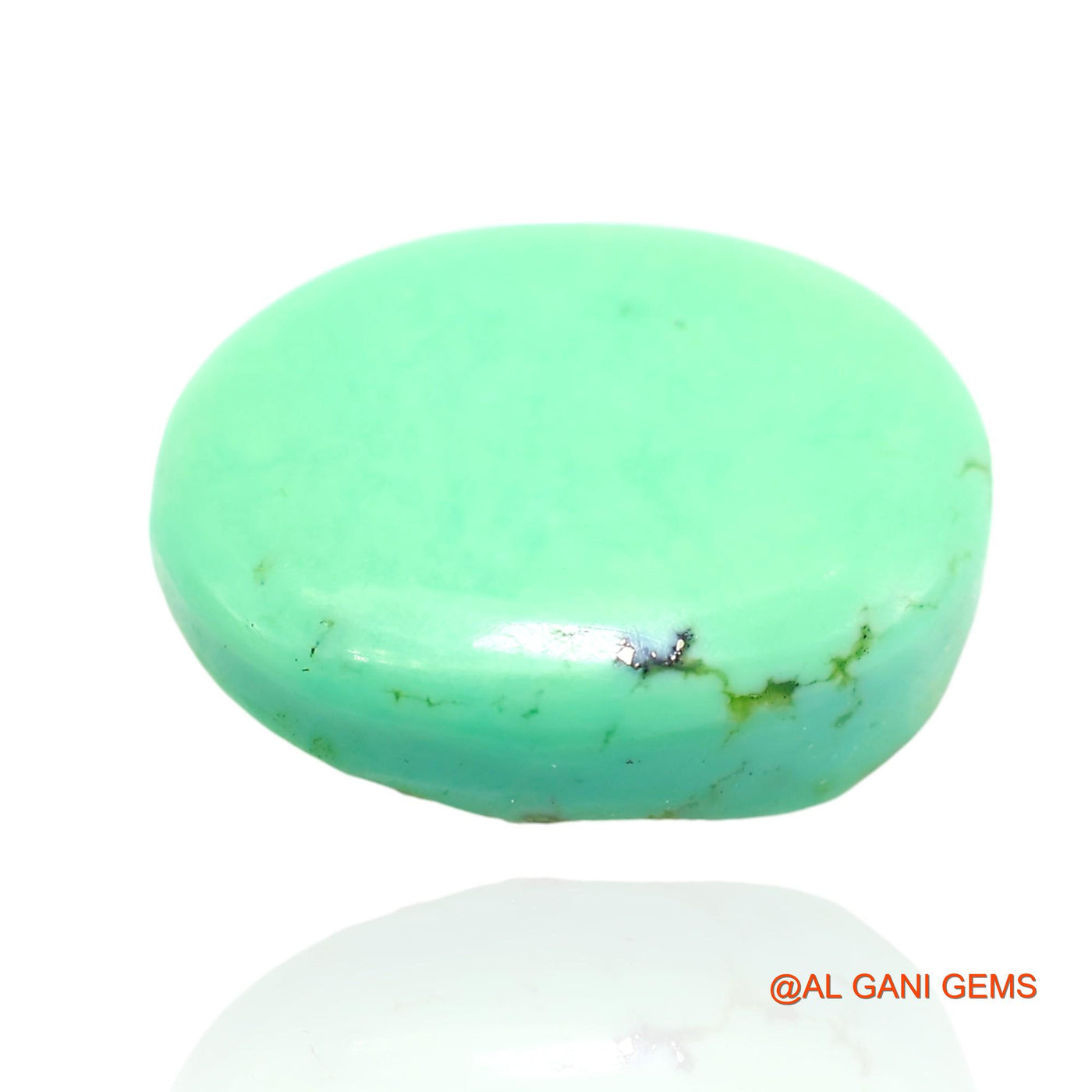 12.00 Cts Unheated Arizona Turquoise Loose Gemstone Oval Cabochon Natural 18x15x5 mm T-141