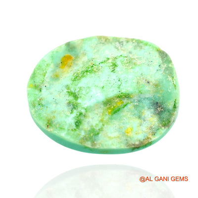 12.00 Cts Unheated Arizona Turquoise Loose Gemstone Oval Cabochon Natural 18x15x5 mm T-141
