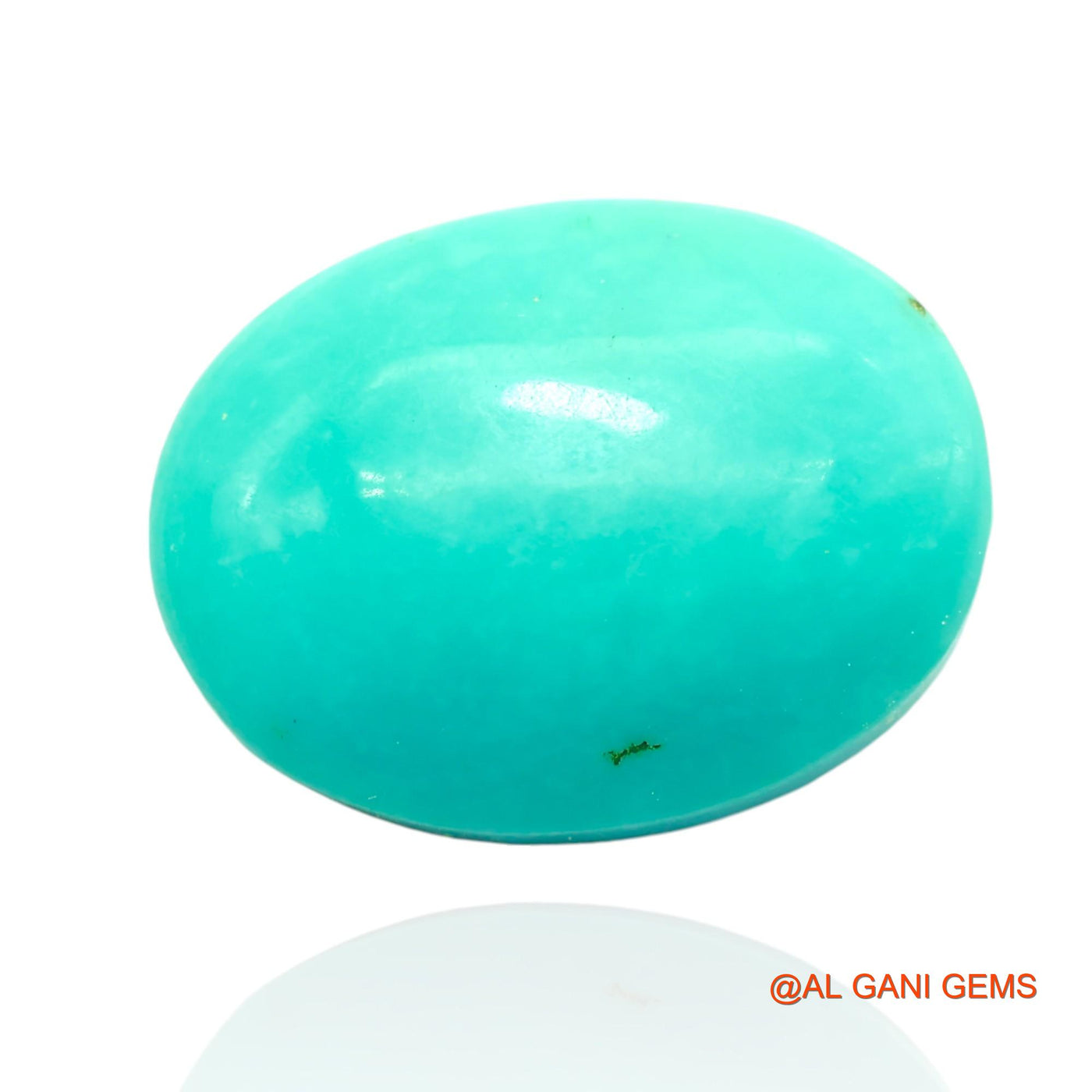 18.00 Cts Unheated Arizona Turquoise Loose Gemstone Oval Cabochon Natural 18x14x9 mm T-142