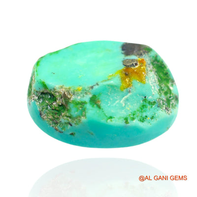 18.00 Cts Unheated Arizona Turquoise Loose Gemstone Oval Cabochon Natural 18x14x9 mm T-142