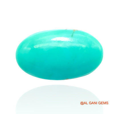 17.00 Cts Unheated Arizona Turquoise Loose Gemstone Oval Cabochon Natural 19x11x10 mm T-143