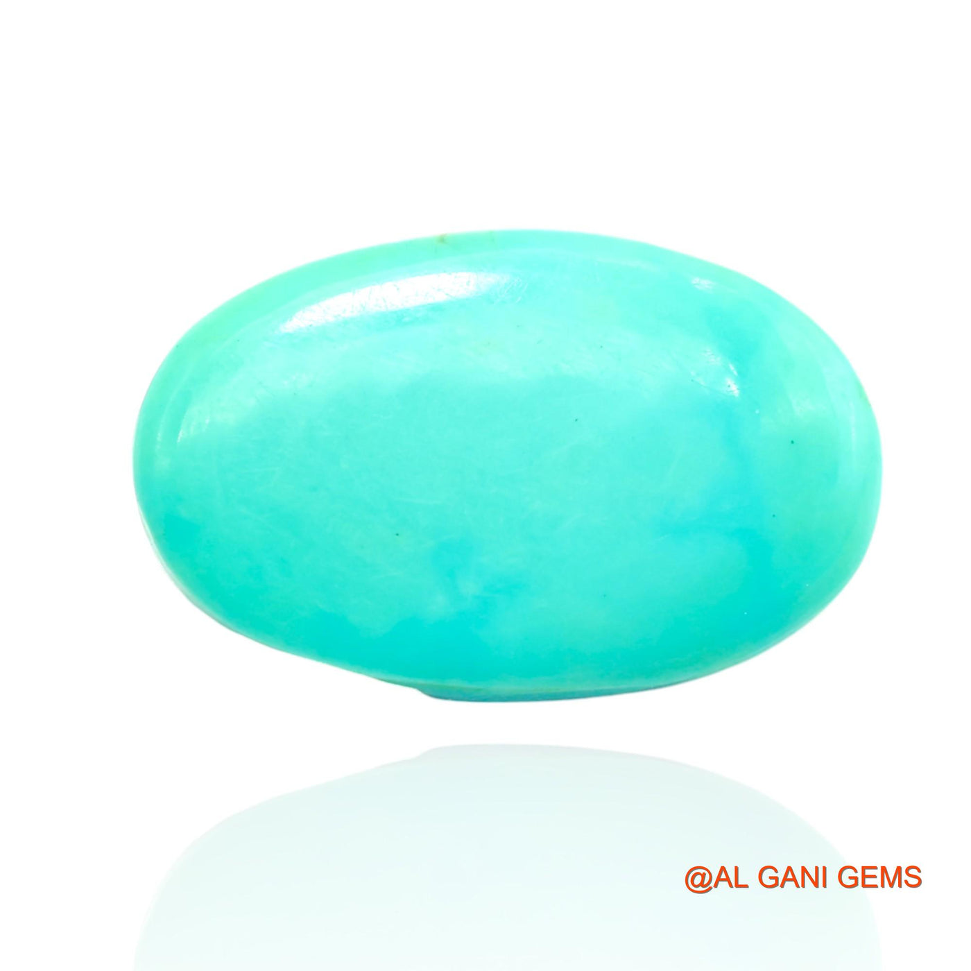 14.00 Cts Unheated Arizona Turquoise Loose Gemstone Oval Cabochon Natural 19x12x7 mm T-144
