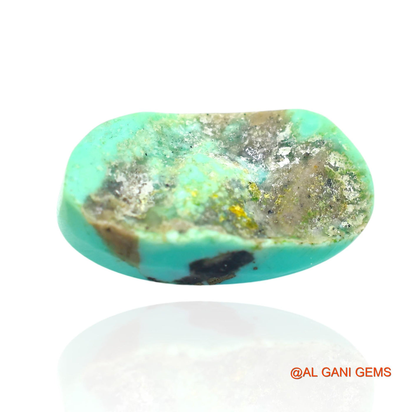11.00 Cts Natural Arizona Turquoise Loose Gemstone Oval Cabochon 20x12x6 mm T-146