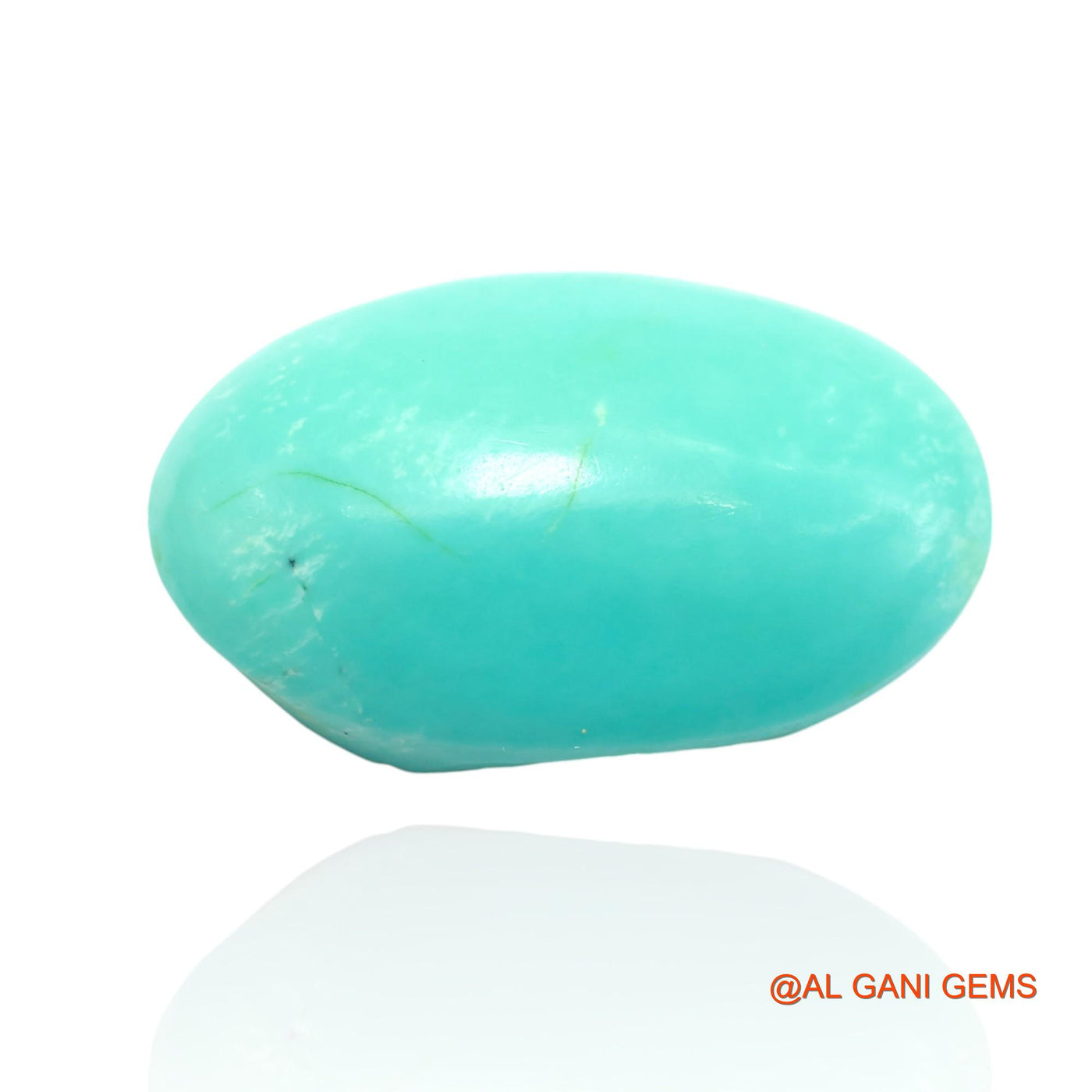 17.00 Cts Natural Arizona Turquoise Loose Gemstone Oval Cabochon 24x15x8 mm T-14