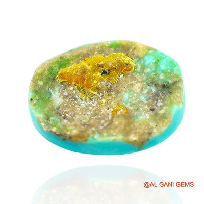 11.00 Cts Natural Arizona Turquoise Oval Cabochon Loose Gemstone For Jewelry 18x13x5 mm T-151