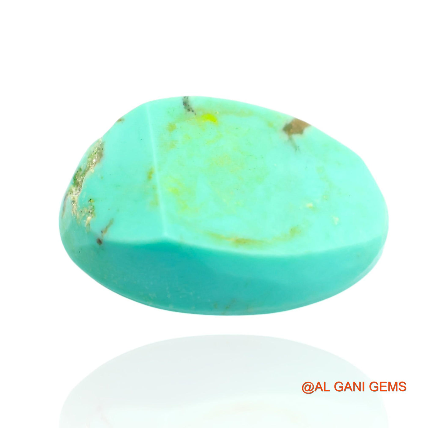 Natural Untreated Turquoise Loose Gemstone Oval Cabochon From Arizona 14.00 Cts 19x13x8 mm T-153